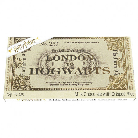 Chocolate Ticket London to Hogwarts 9 3/4 Harry Potter