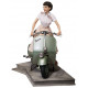 Figura Audrey Hepburn en Vespa Vacaciones en Roma 44 cm