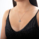 Pendentif Surgelés 2 Médailles D'Argent Et Swarovski De Flocon De Neige De Disney