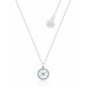 Pendentif Surgelés 2 Médailles D'Argent Et Swarovski De Flocon De Neige De Disney