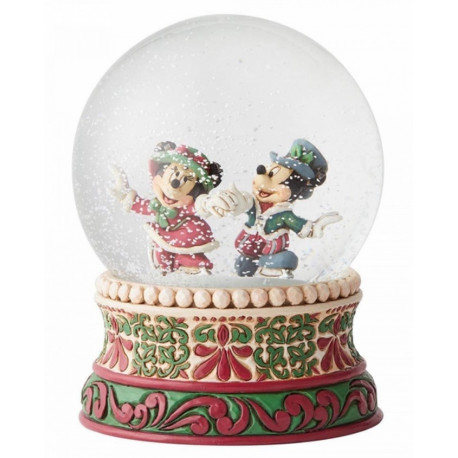 Boule De Neige Mickey & Minnie De Noël Disney Jim Shore