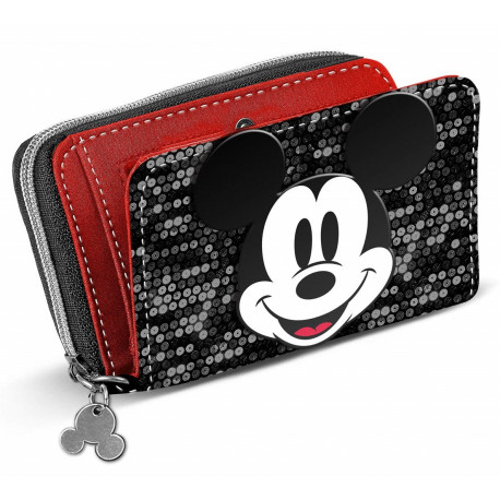 Purse Wallet Mickey Mouse Sequin Disney