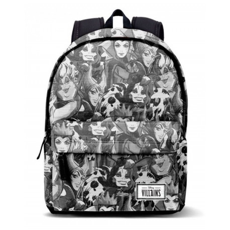 Mochila Vilãs Disney preto e branco