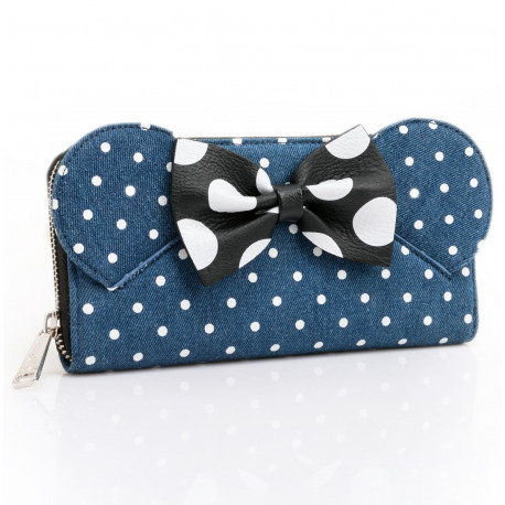Cartera Loungefly Denim Disney Minnie Mouse