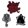 Set of 3 Embroidered Patches of Dark Arts Harry Potter