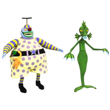 Jeu de 2 Chiffres, un Clown et une Créature du Pot Cauchemar avant Noël