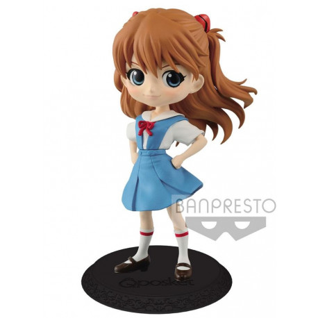 Figure Asuka Langley Evangelion Q Posket Banpresto 14 cm
