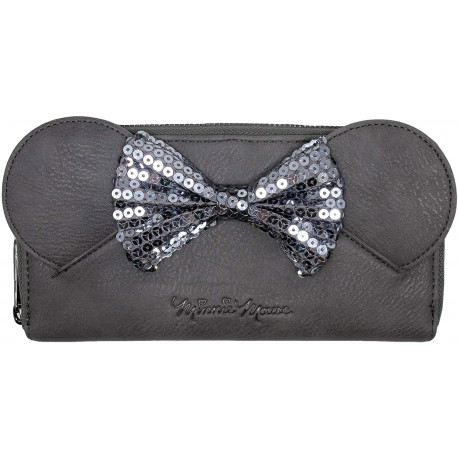 Cartera Loungefly Gris Disney Minnie Mouse