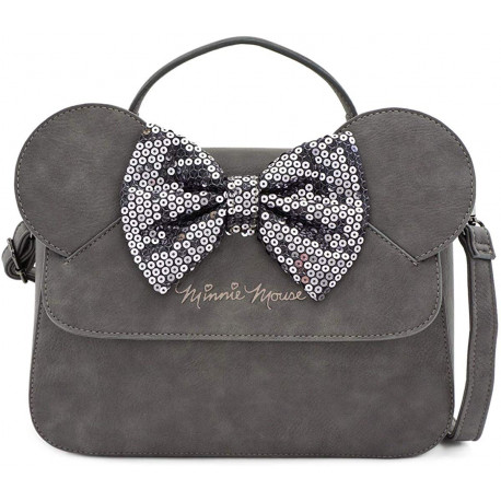 Sac Sac À Bandoulière Minnie Mouse Gris Disney Loungefly