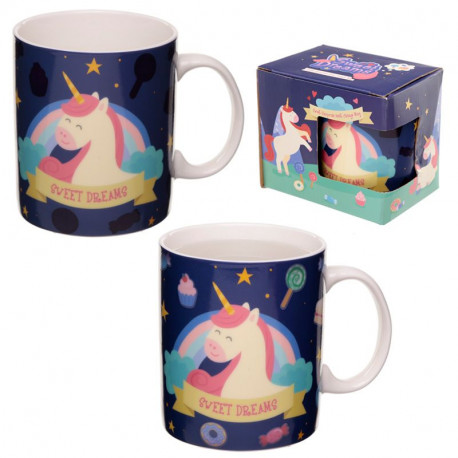 Caneca térmica com unicórnio Doces Sonhos