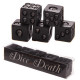 Set de Dados Negros con Calaveras