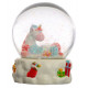 Boule De Neige De La Licorne De Noël
