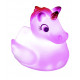 Patito de Goma con Luz Unicornio Kawaii