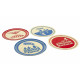 Set of 4 Coasters Stranger Things Silhouette