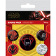 pack de chapas Star Wars Episodio 9 Sith