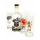 Pack de vodka Game of Thrones com copos Stark, Targaryen e Lannister