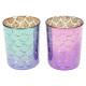 Set 2 Vasos Portavelas Sirena