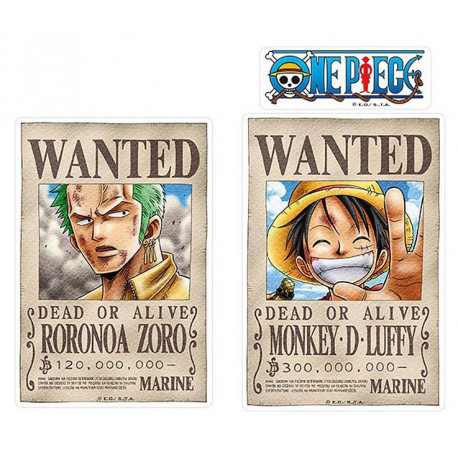 Adesivi Rufy & Zoro Di One Piece