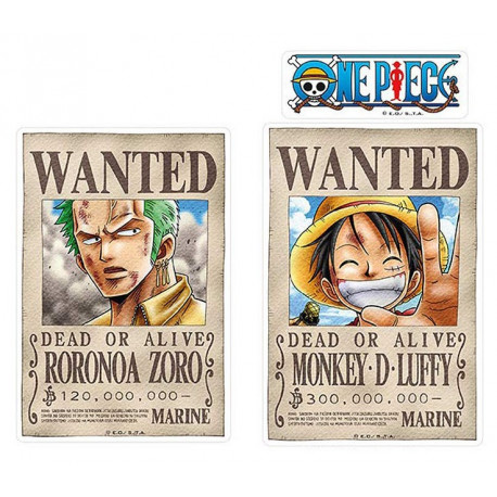 Autocollants Luffy & Zoro One Piece