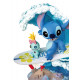 Figura Diorama Stitch surfeando Disney