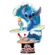 Figura Diorama Stitch surfeando Disney