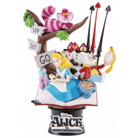 Figura diorama de Alice no País das Maravilhas Disney