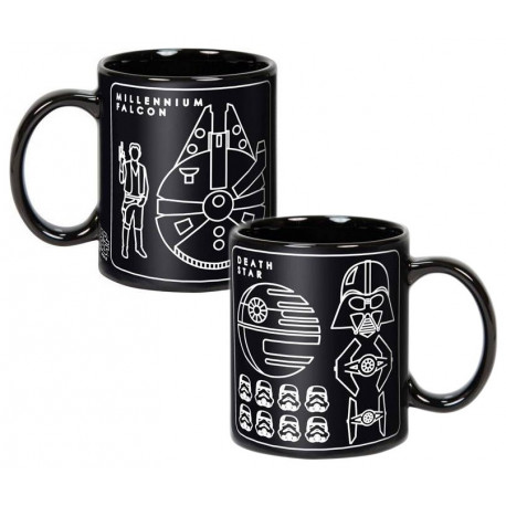 La coupe du Géant de Star Wars Han Solo et Vader