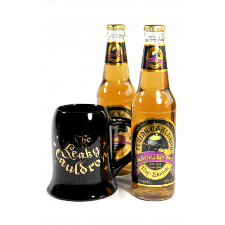 Pack jarra y cervezas de mantequilla Flying Cauldron