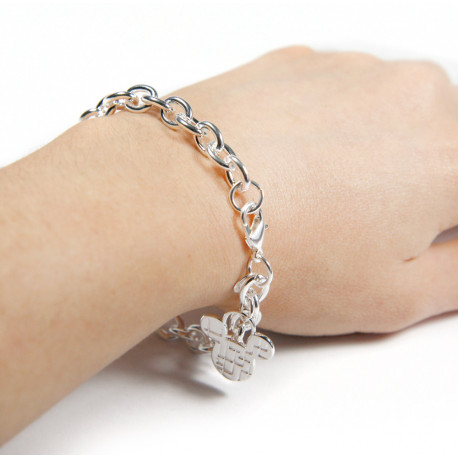 Pulsera Brazalete Mickey Mouse plata