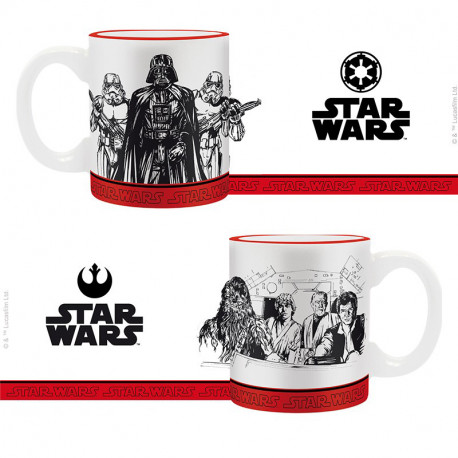 Set de 2 mini tasses Star Wars Empire vs Rebelles