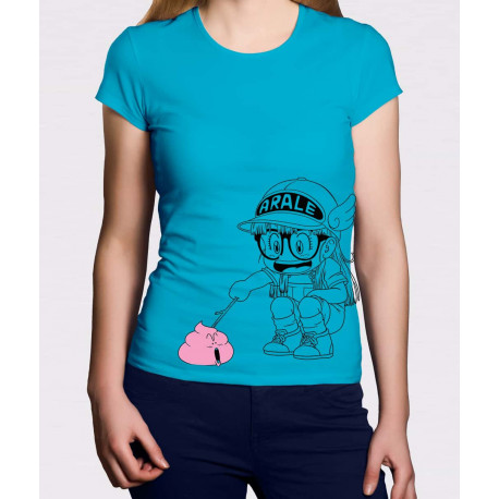 T-shirt Ragazza Cacca di Arale e il Dottor Slump