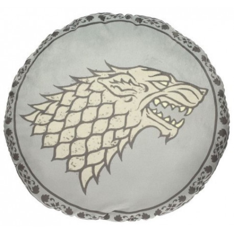 Cojin Stark Juego de Tronos Logo Gris
