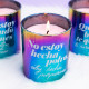 Candela Aromatica, Fatto In Glitter Vicina Bionda