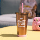 Vaso con Pajita La Vecina Rubia