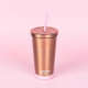 La Vecina Rubia straw cup
