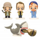 Ensemble de figures Requin Pokis 6 cm