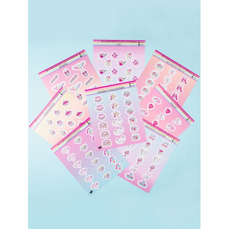 Ensemble d'autocollants Voisine Blonde Rubiagendapp