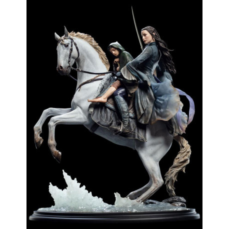 Estatua 1:6 Arwen & Frodo en Asfaloth 40 cm El Señor de los Anillos 