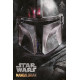 Affiche Le Mandalorien Star Wars Casque Logo