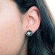 Pendientes Oro Blanco Mickey Mouse Disney Pulgar