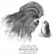T-Shirt Girl Star Wars Chewbacca Porg