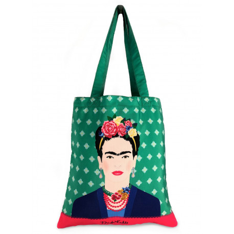 Bolsa de Tela Frida Kahlo Verde