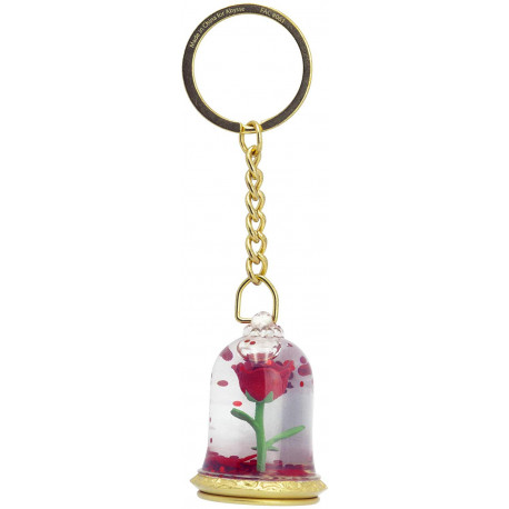 Key chain 3D Rose Enchanted Beauty and The Beast Disney