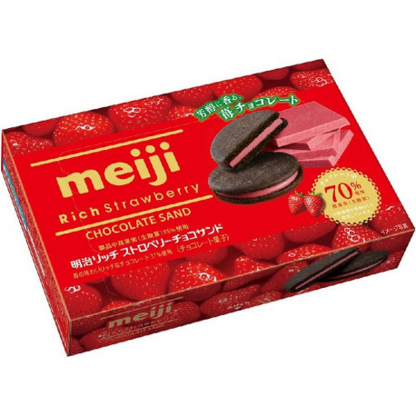 Galletas de Crema de Fresa Meiji