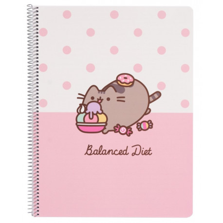 Spiral notebook Pusheen A5 Hi!