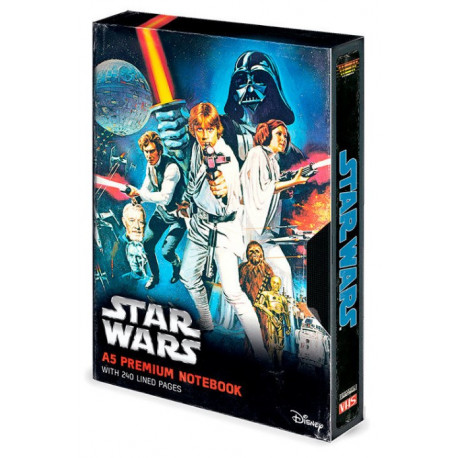 Libreta A5 Star Wars diseño VHS