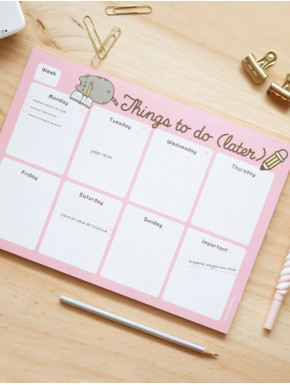 Planificador Semanal Pusheen Things To Do Later