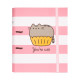 Archivador Pusheen Rayas Rosa