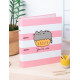 Archivador Pusheen Rayas Rosa
