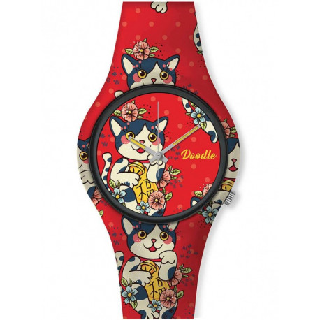 Reloj Gato Doodle